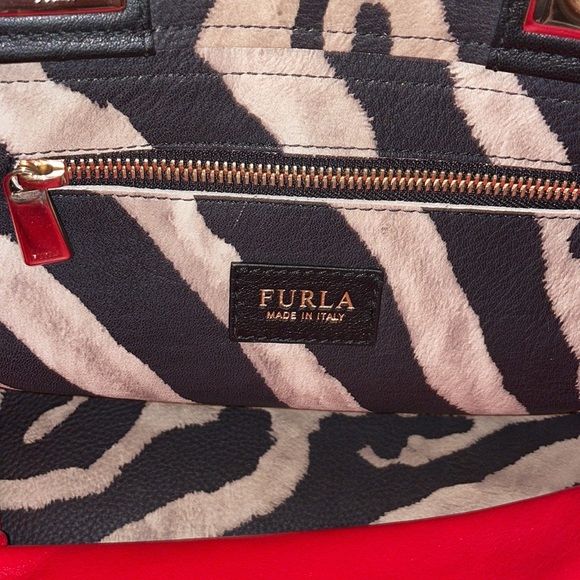 FURLA ANIMAL PRINT SMALL TOTE - Picture 7 of 10
